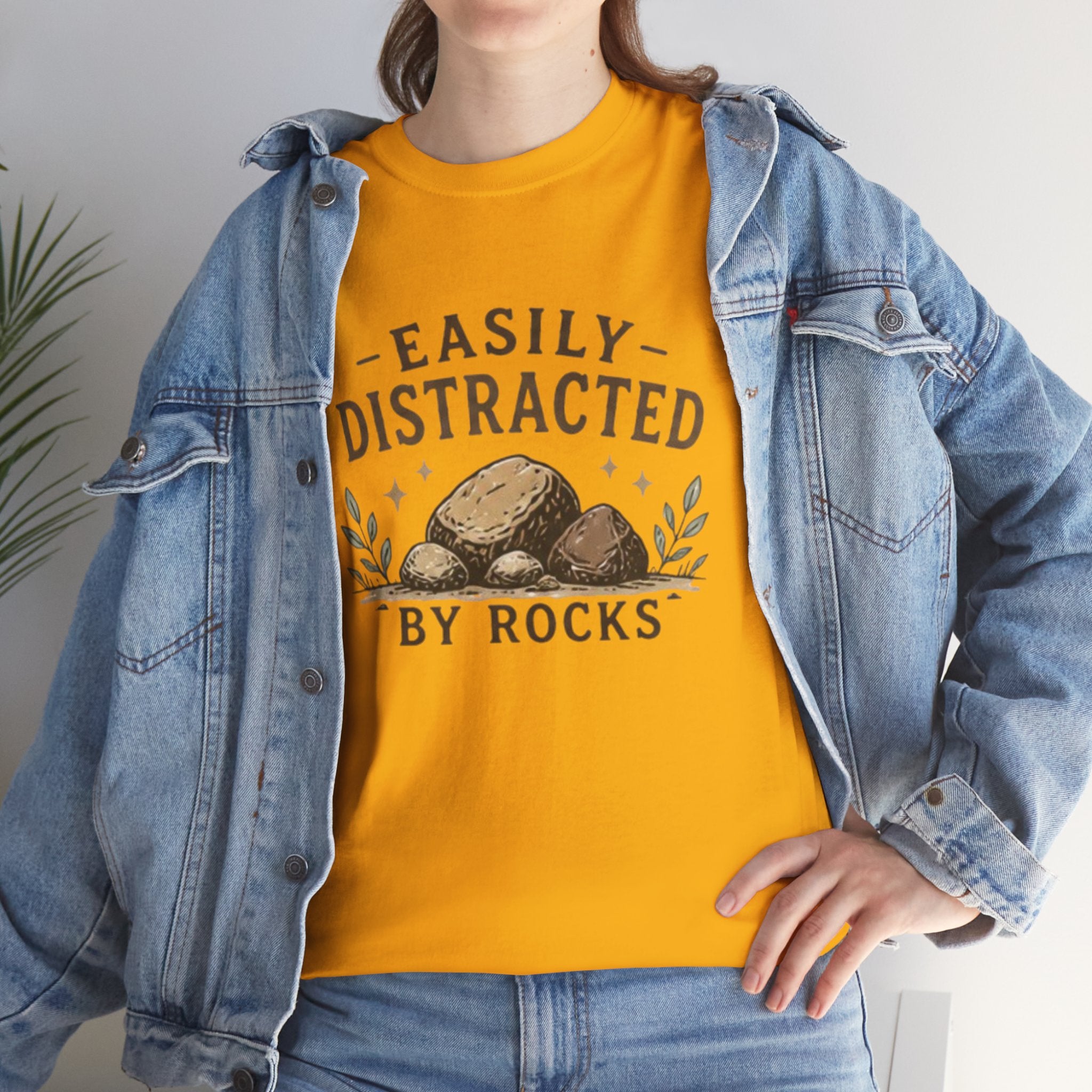 T-Shirt | "Easily Distracted by Rocks" Funny Rockhound Tee