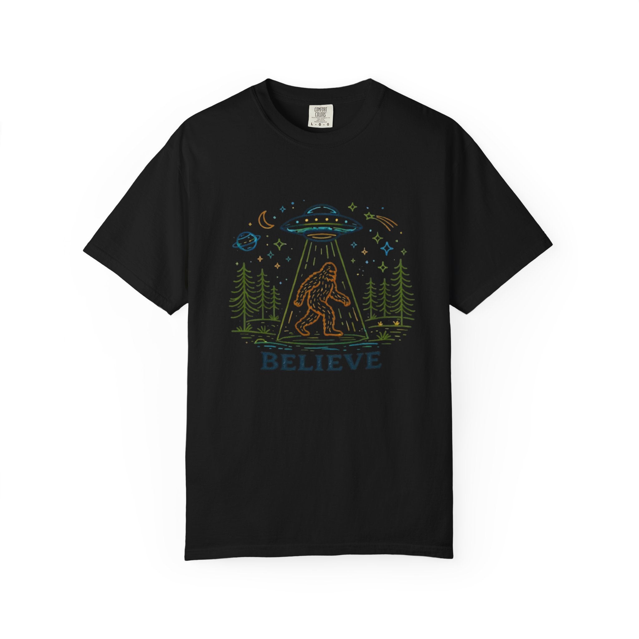 Believe Sasquatch UFO T-Shirt