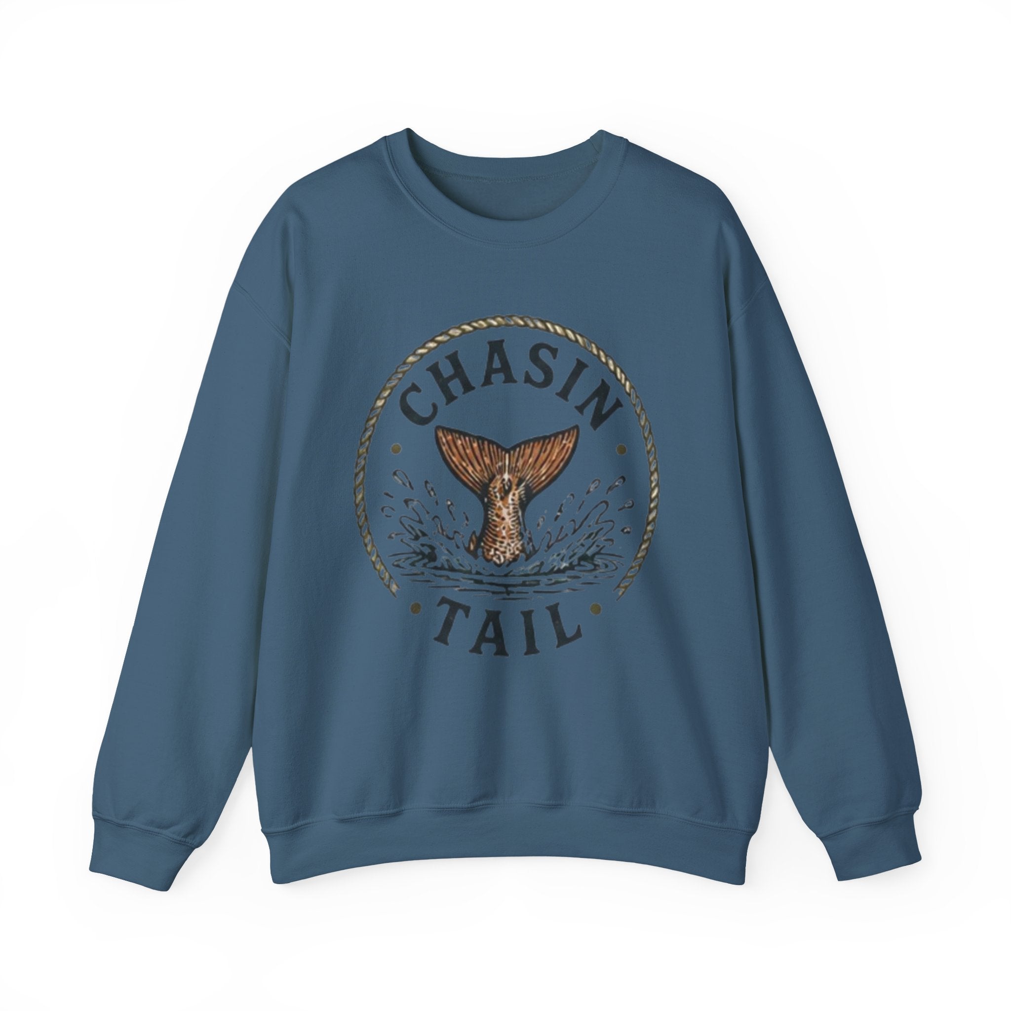 Crewneck Sweatshirt | "Chasin Tail" Fish Tail Graphic