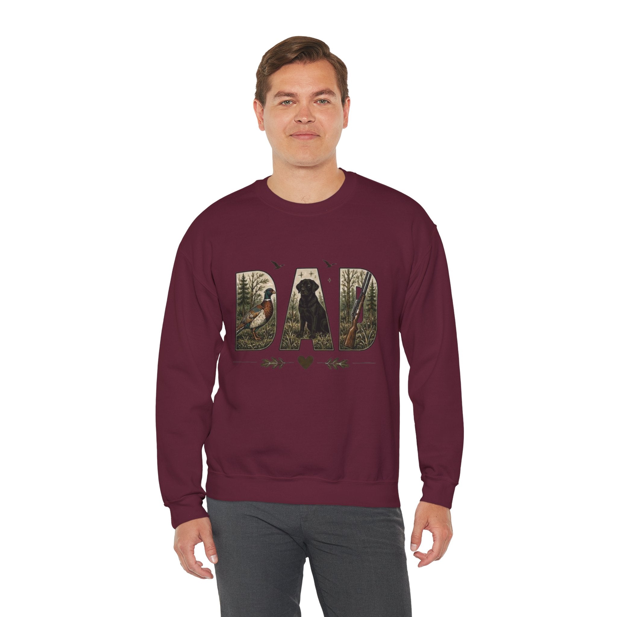 Dad Woodland Hunting Crewneck Sweatshirt | Fathers Day Gift