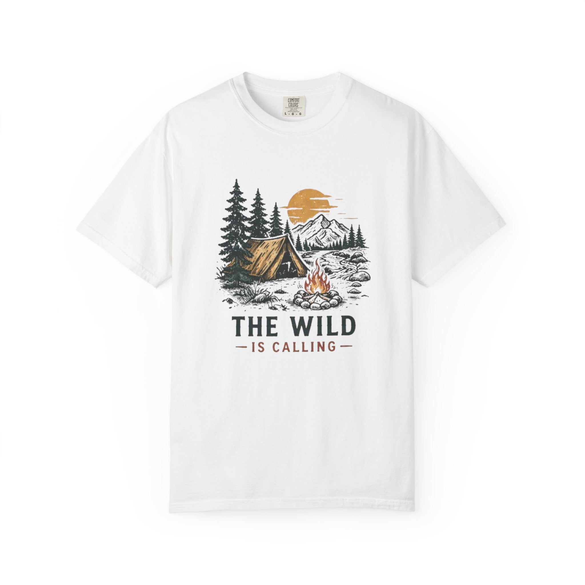 Camping T-Shirt | The Wild Is Calling Graphic Tee