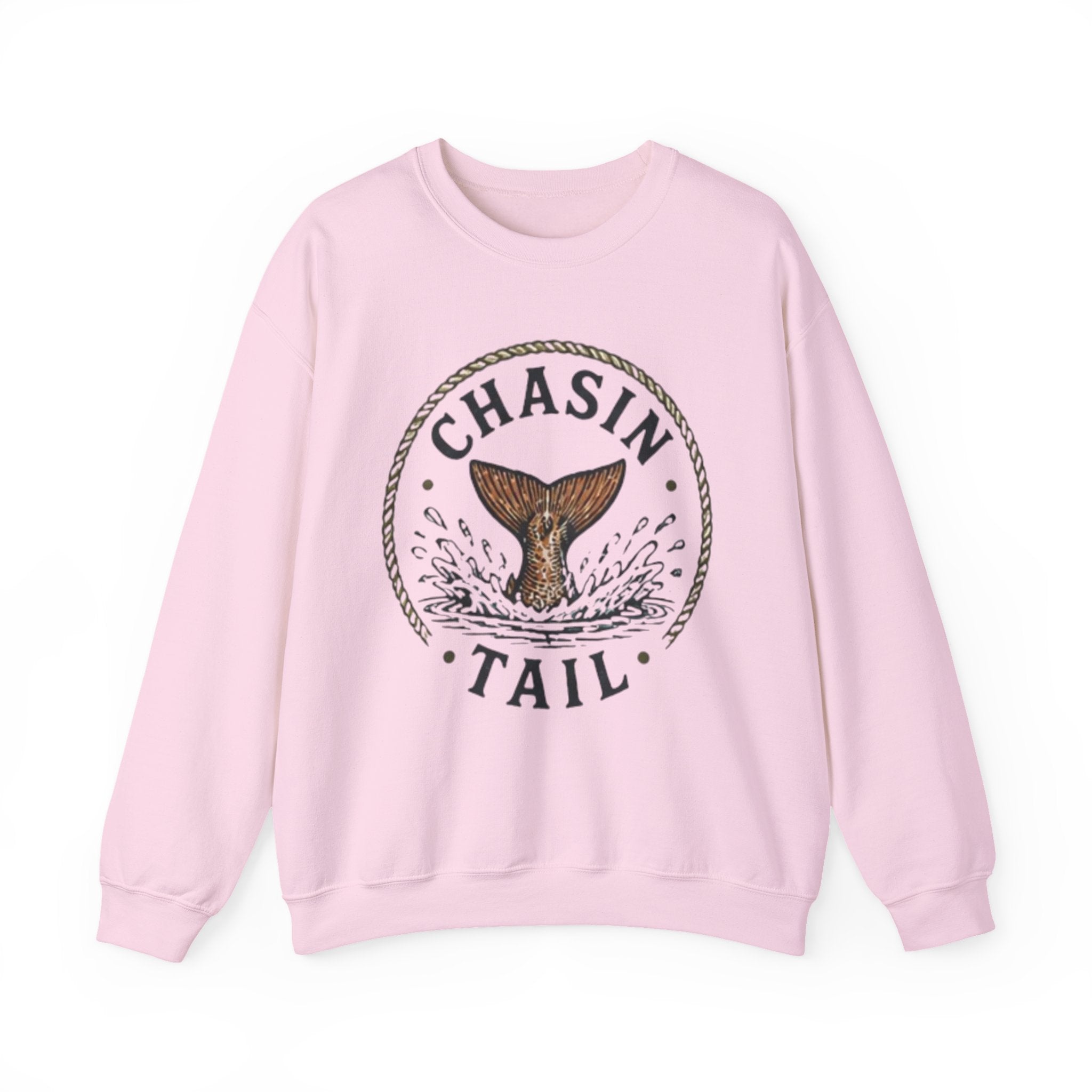 Crewneck Sweatshirt | "Chasin Tail" Fish Tail Graphic