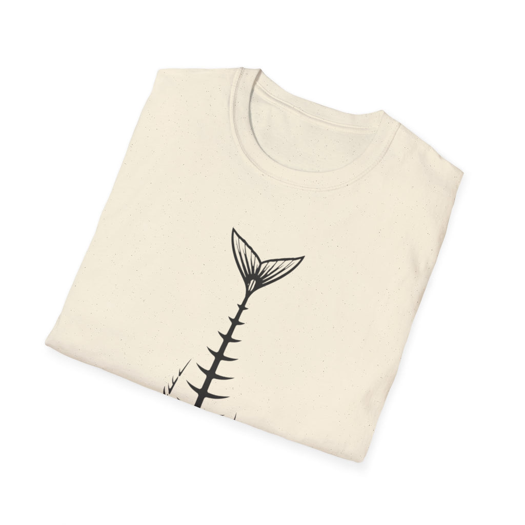 Fish Skeleton Graphic T-Shirt | Minimal Fish Tee
