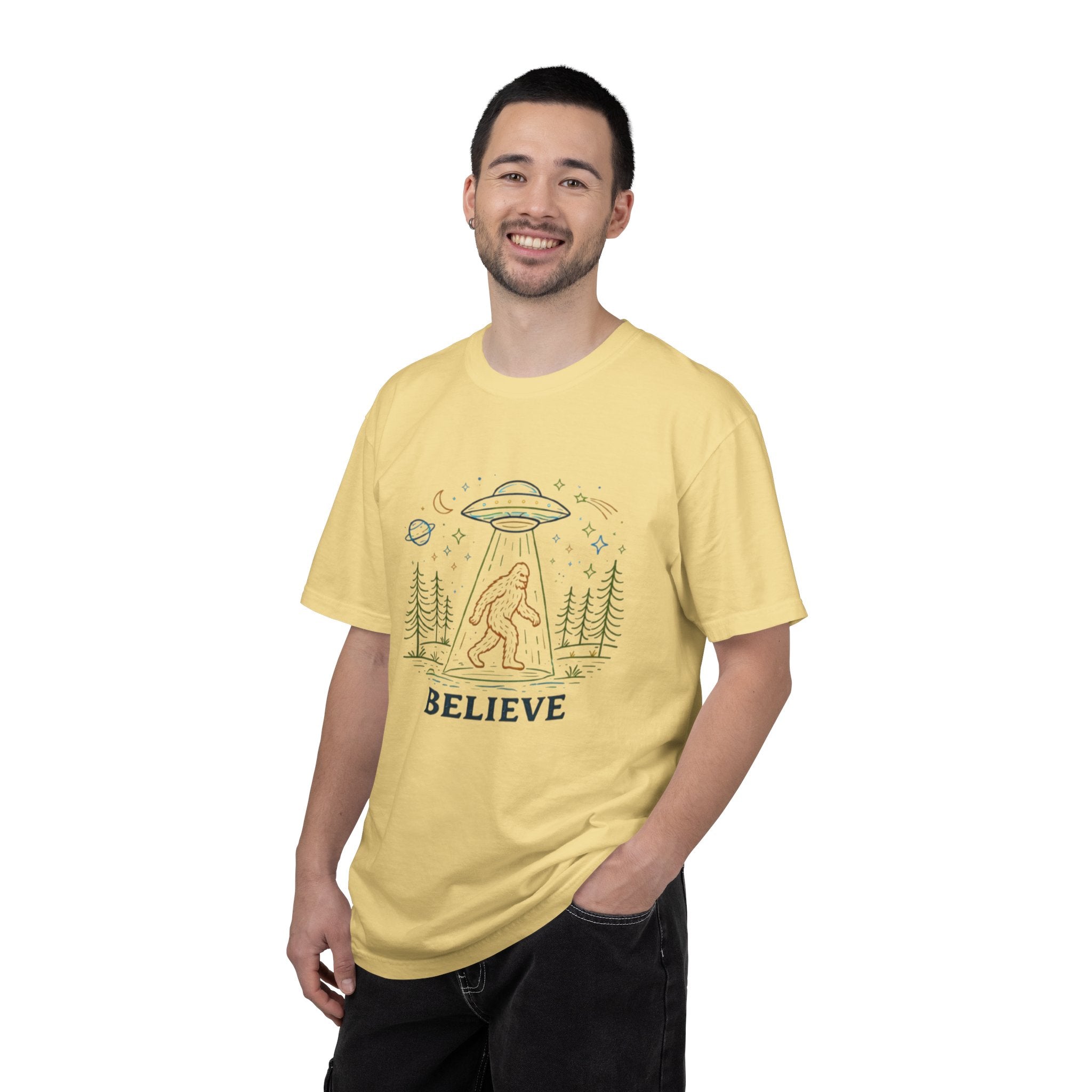 Believe Sasquatch UFO T-Shirt