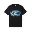 Ski Goggles Scenic T‑Shirt | Skier and Bear Mountain Winter Graphic Tee