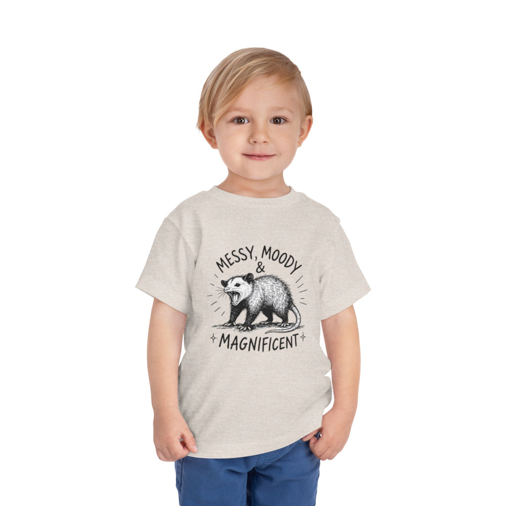 Messy, Moody & Magnificent Toddler Tee | Possum Graphic Shirt