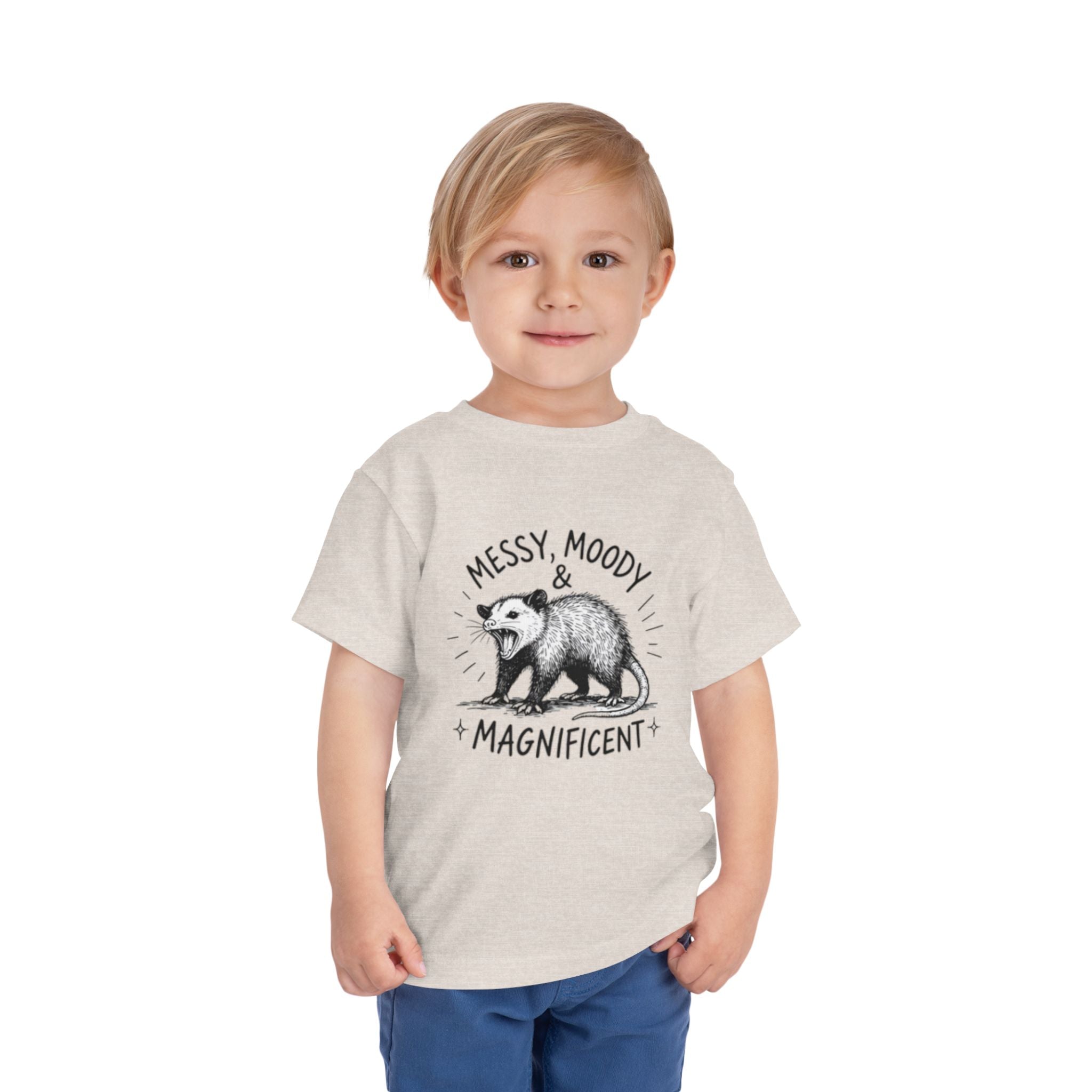 Messy, Moody & Magnificent Toddler Tee | Possum Graphic Shirt