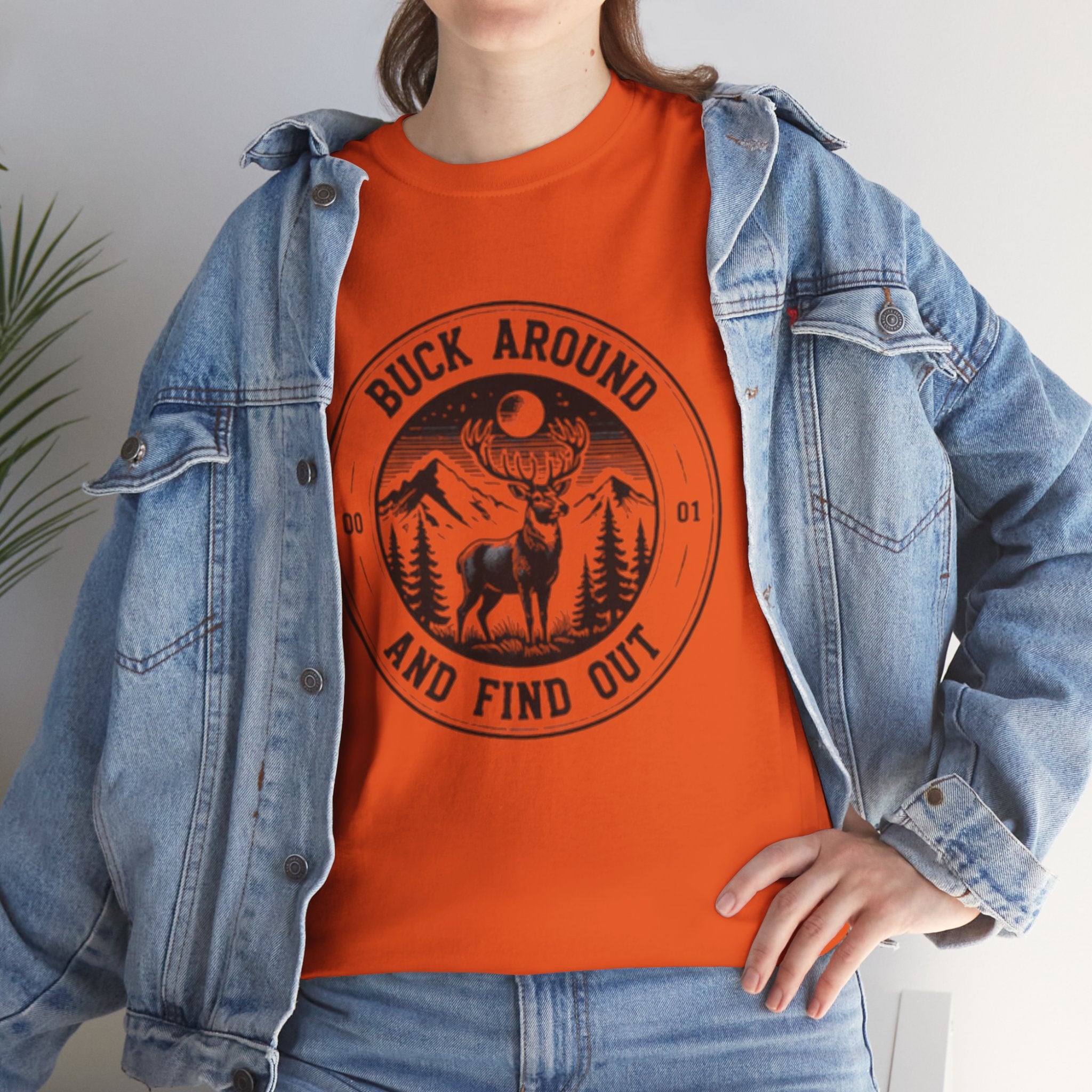 Buck Around And Find Out T‑Shirt | Vintage Deer Mountain Graphic Tee
