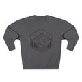 Mountain Hexagon Crewneck Sweatshirt | Minimal Outdoors Graphic