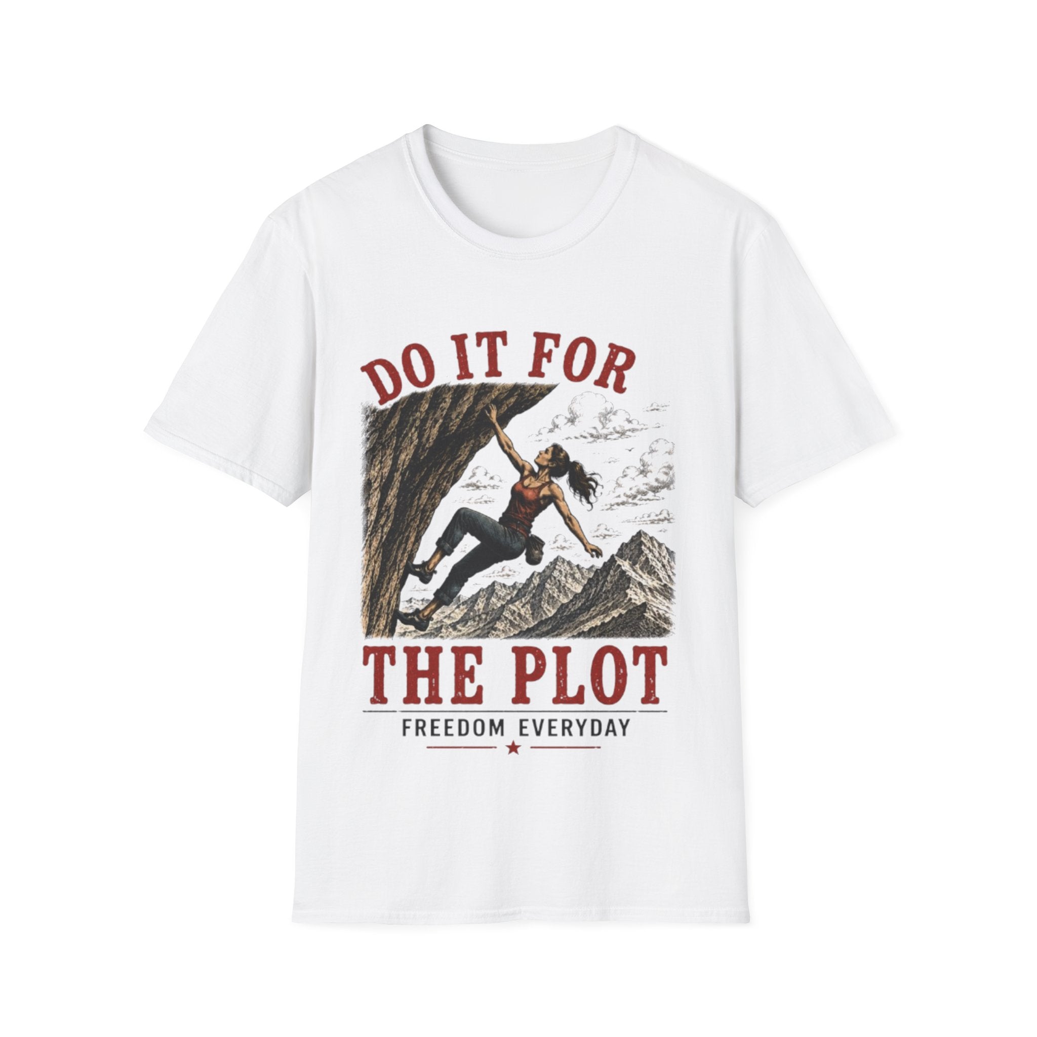 Do It For The Plot T-Shirt | Climbing Adventure Graphic Tee