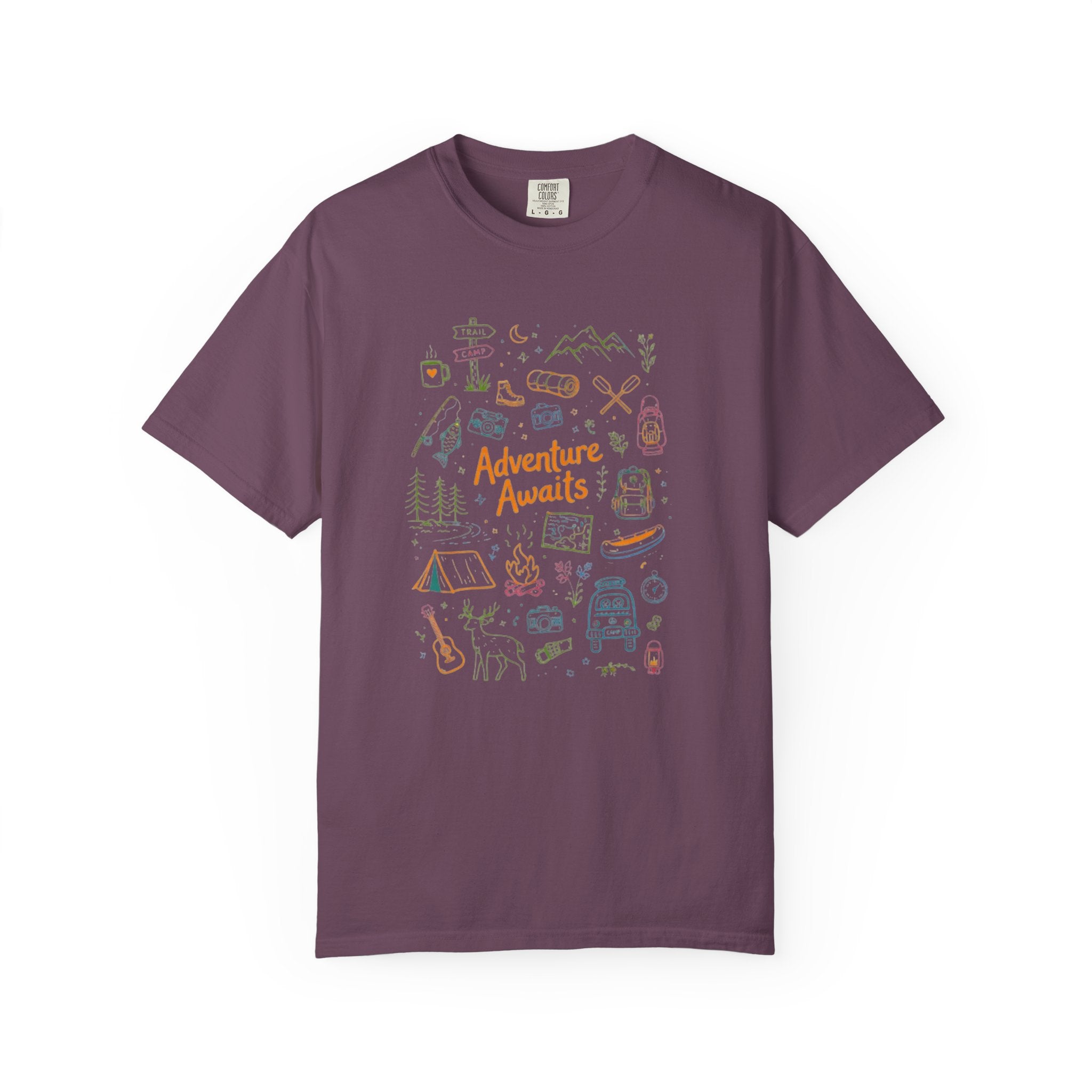 Adventure Awaits Camping T-Shirt | Outdoor Catalog Tee