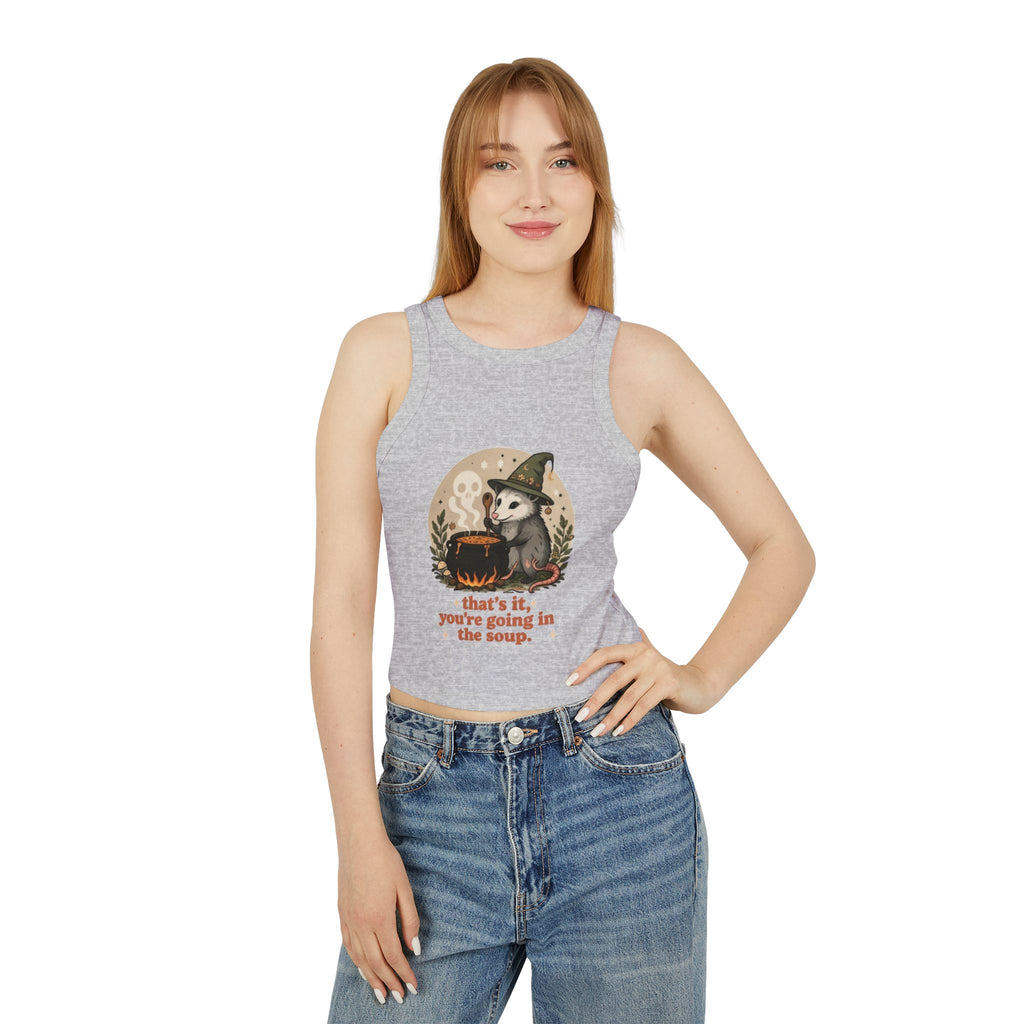 Witch Opossum Tank Top | Cute Halloween Crop
