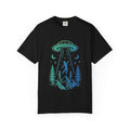 Alien Abduction Mountain T-Shirt | UFO Forest Graphic Tee