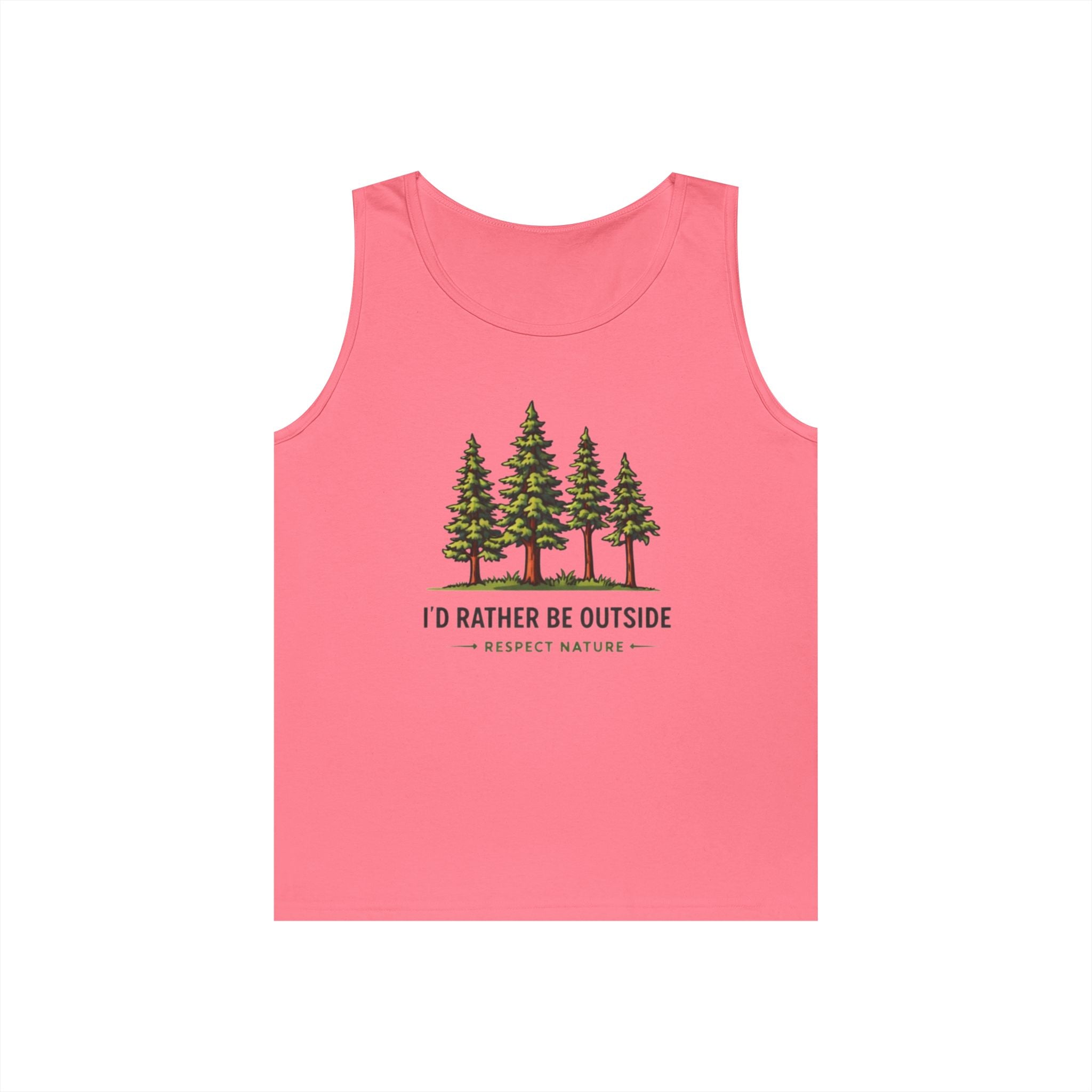 Id Rather Be Outside Tank Top | Nature Lovers Camping Graphic