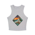 Otter Sunset Galaxy Racer Tank | Womens Ribbed Crop Tank Top