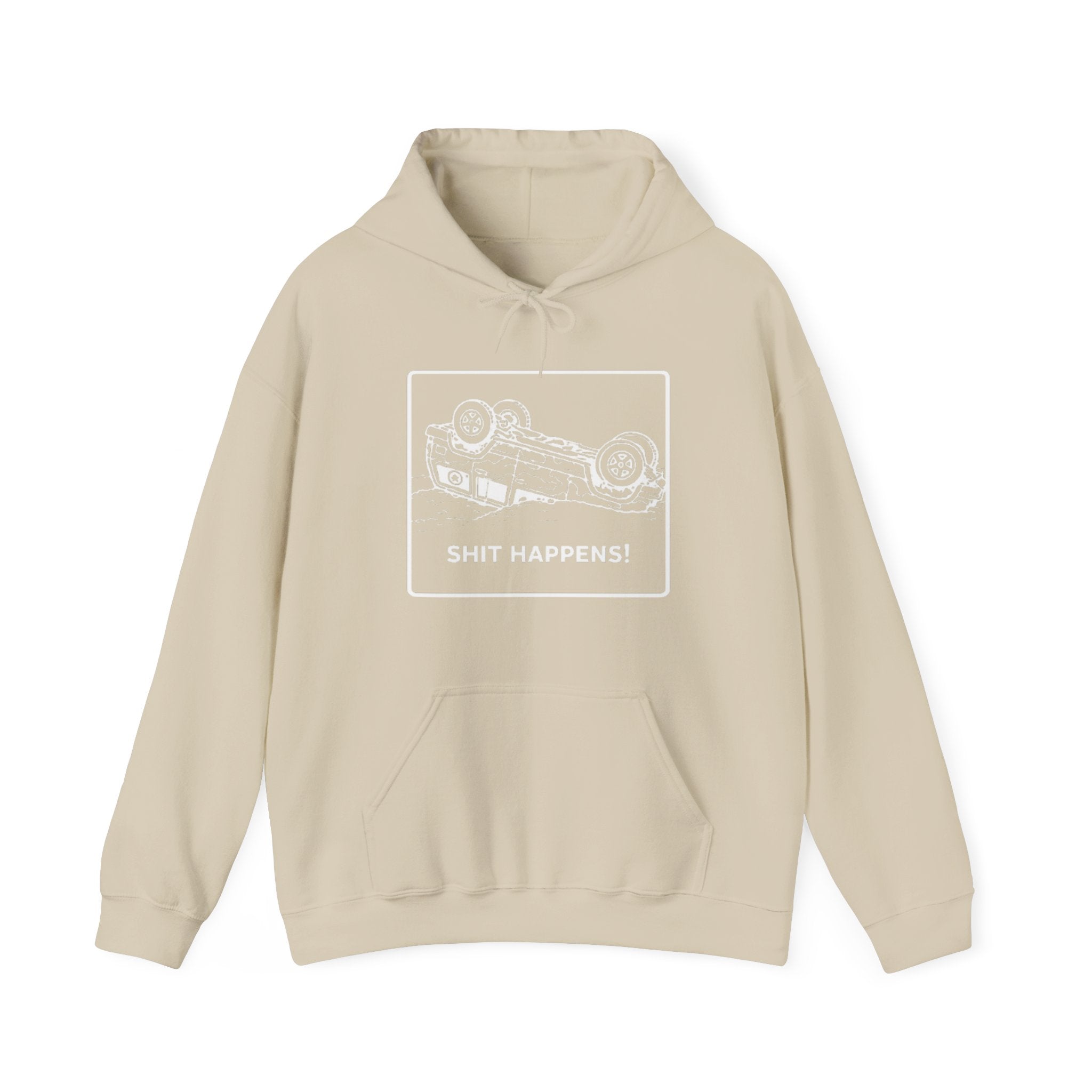 Shit Happens Crashed Car Hoodie