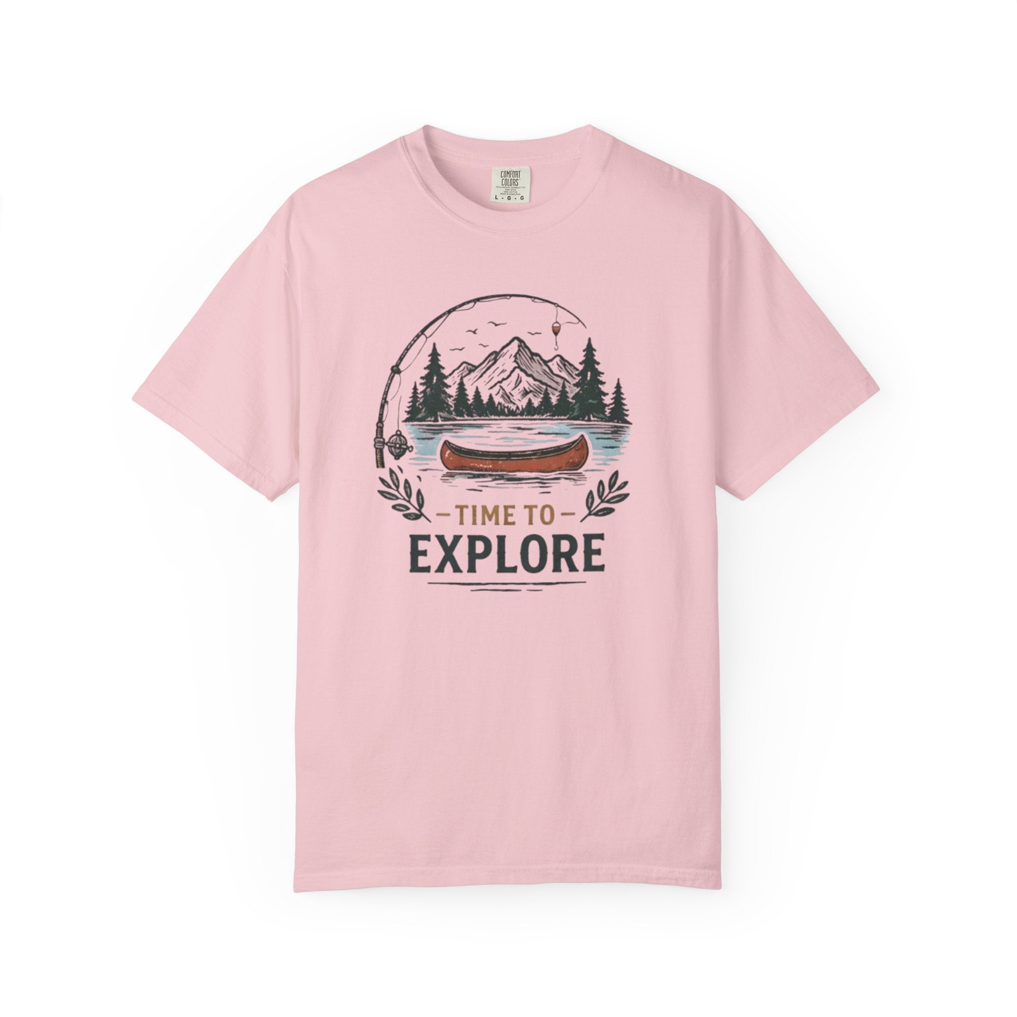 Time to Explore Canoe Graphic T-Shirt