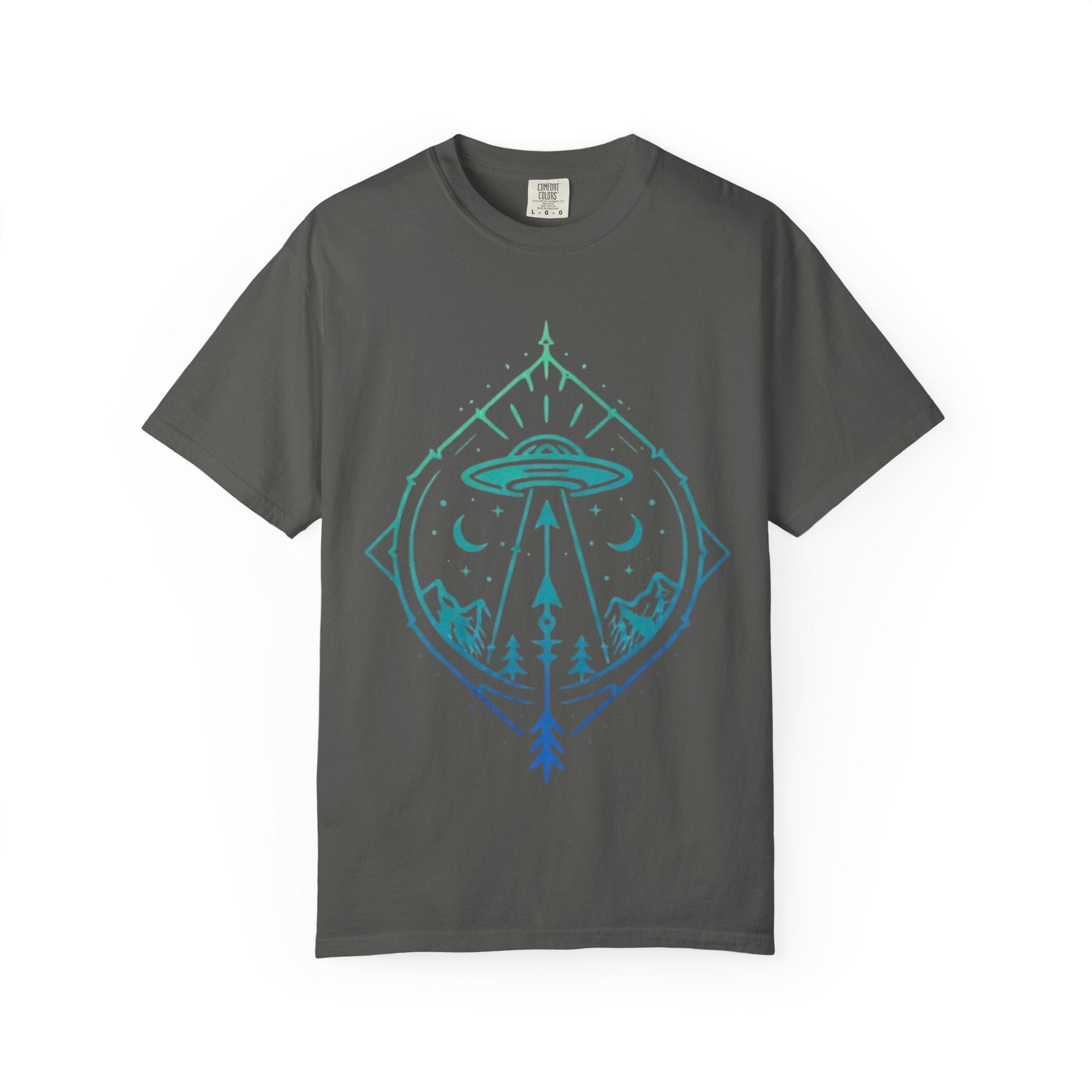 UFO Adventure T-Shirt | Alien Abduction Mountain Graphic