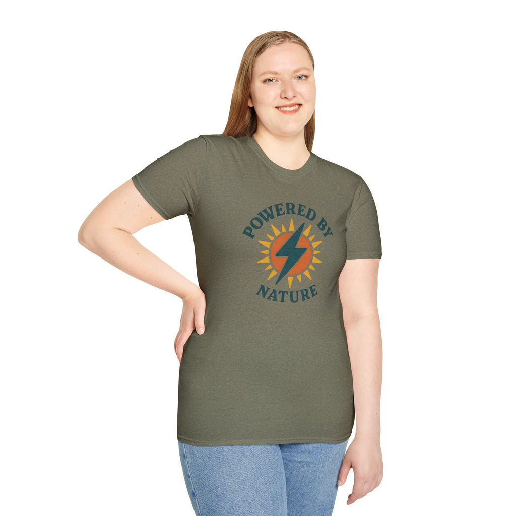 Powered by Nature T-Shirt | Eco-Inspired Graphic Tee