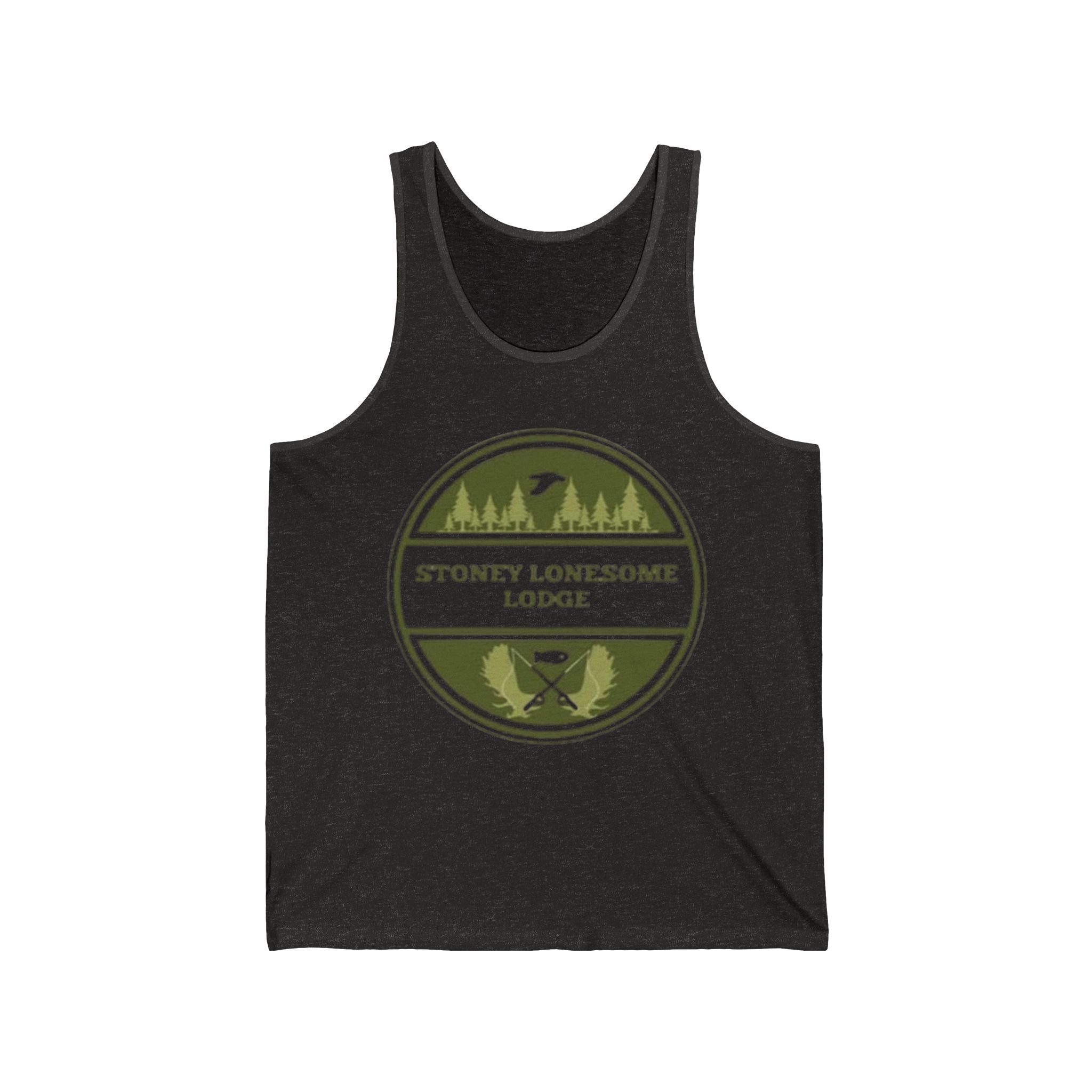 Stoney Lonesome Lodge Tank Top | Vintage Outdoors Camping Logo