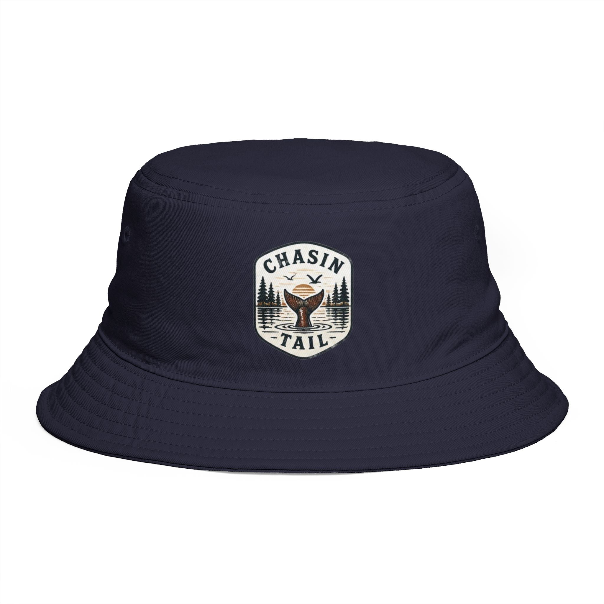 Chasin Tail Hunting Bucket Hat | Rustic Outdoorsman Fish & Duck Patch