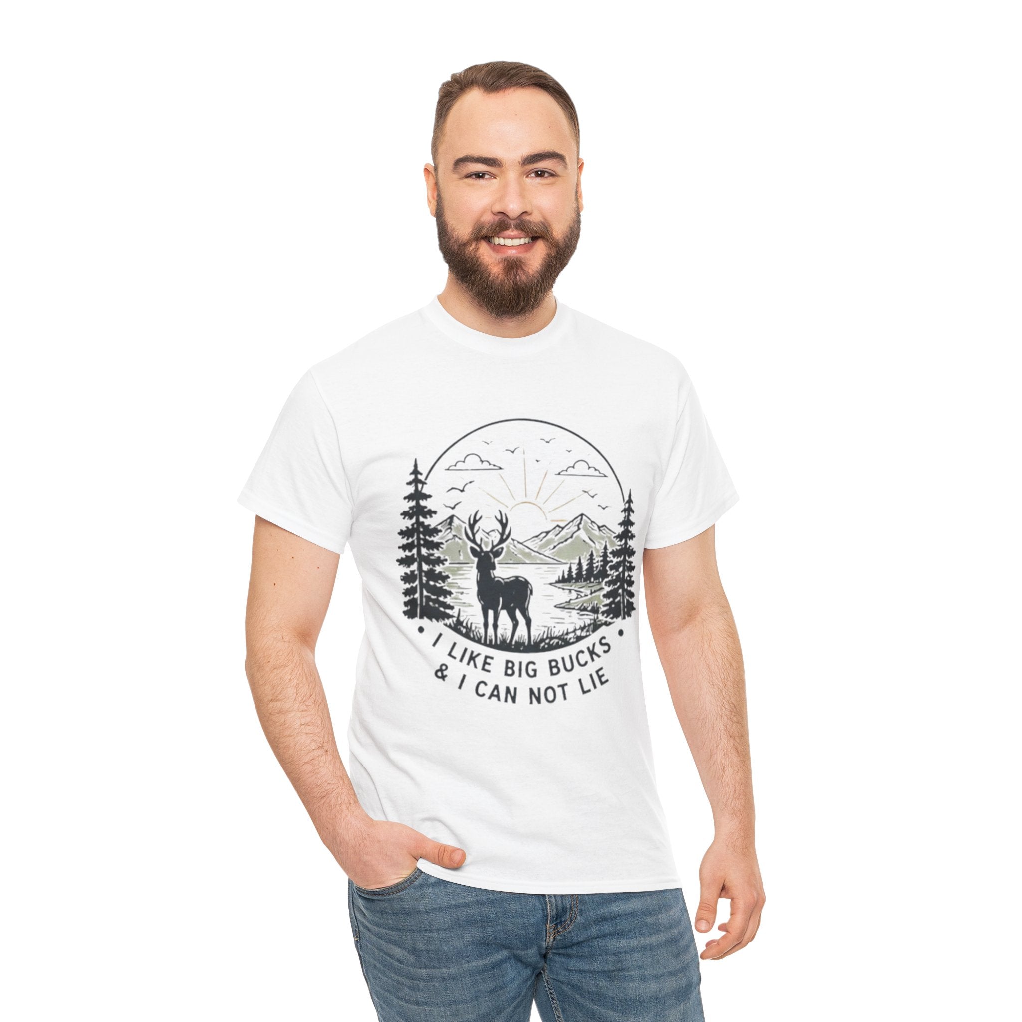 Hunting T-Shirt | "I Like Big Bucks And I Cannot Lie" Graphic Tee