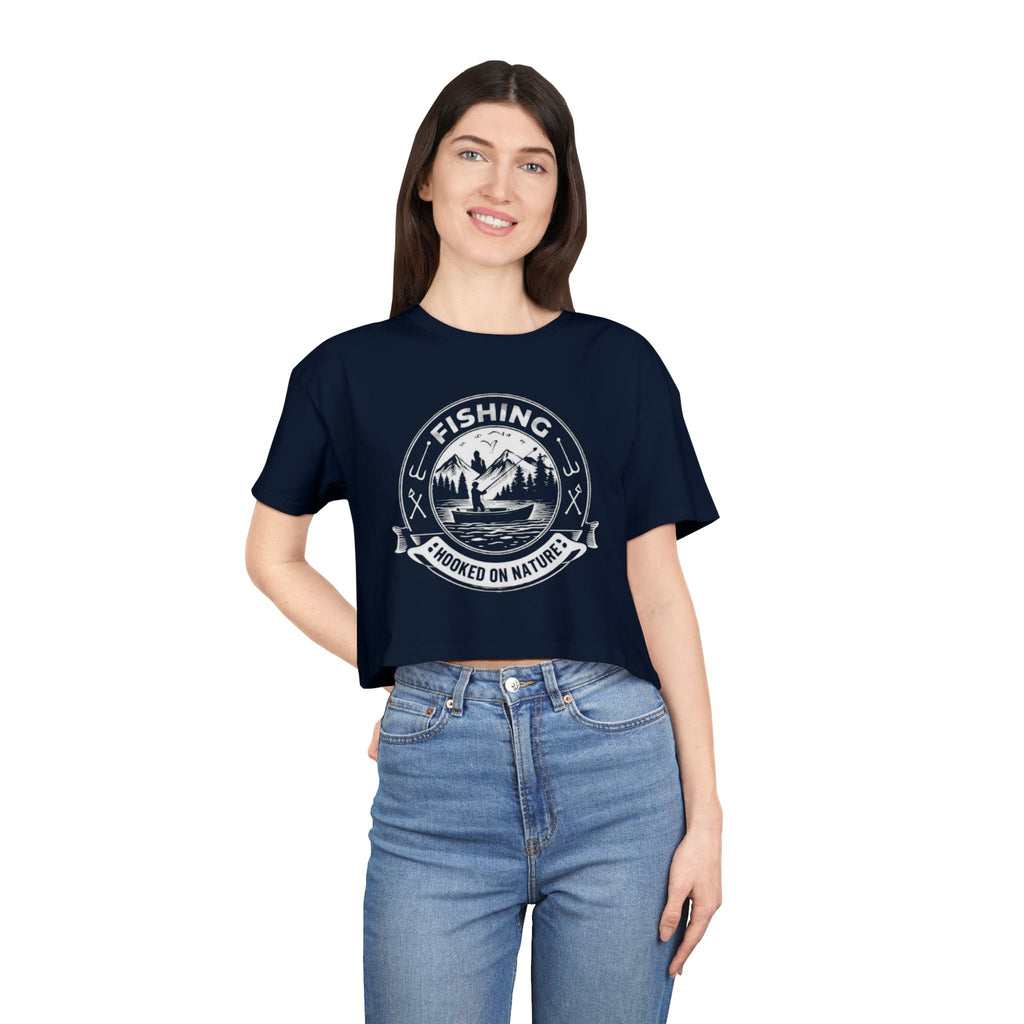 Fishing Crop Tee | Hooked on Nature Womens Outdoor Graphic Top