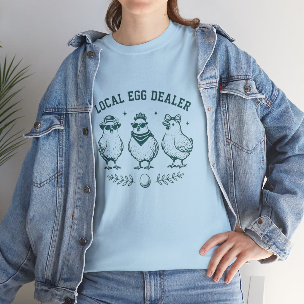 Local Egg Dealer T-Shirt | Cute Vintage Farm Chicken Tee for Chicken Keepers & Farmers