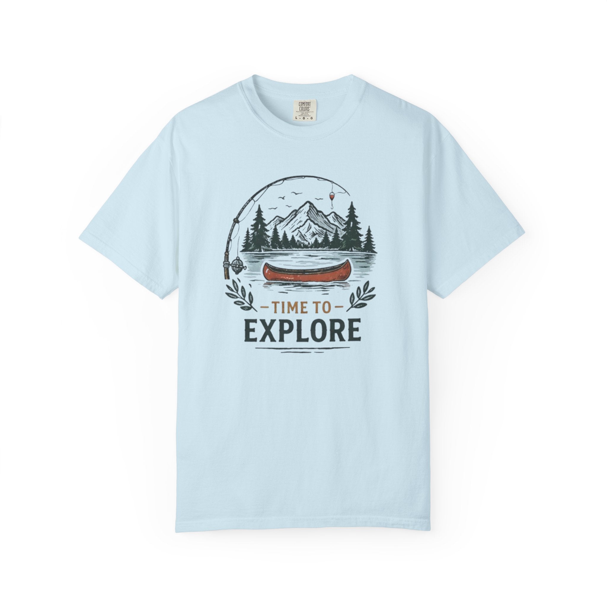 Time to Explore Canoe Graphic T-Shirt