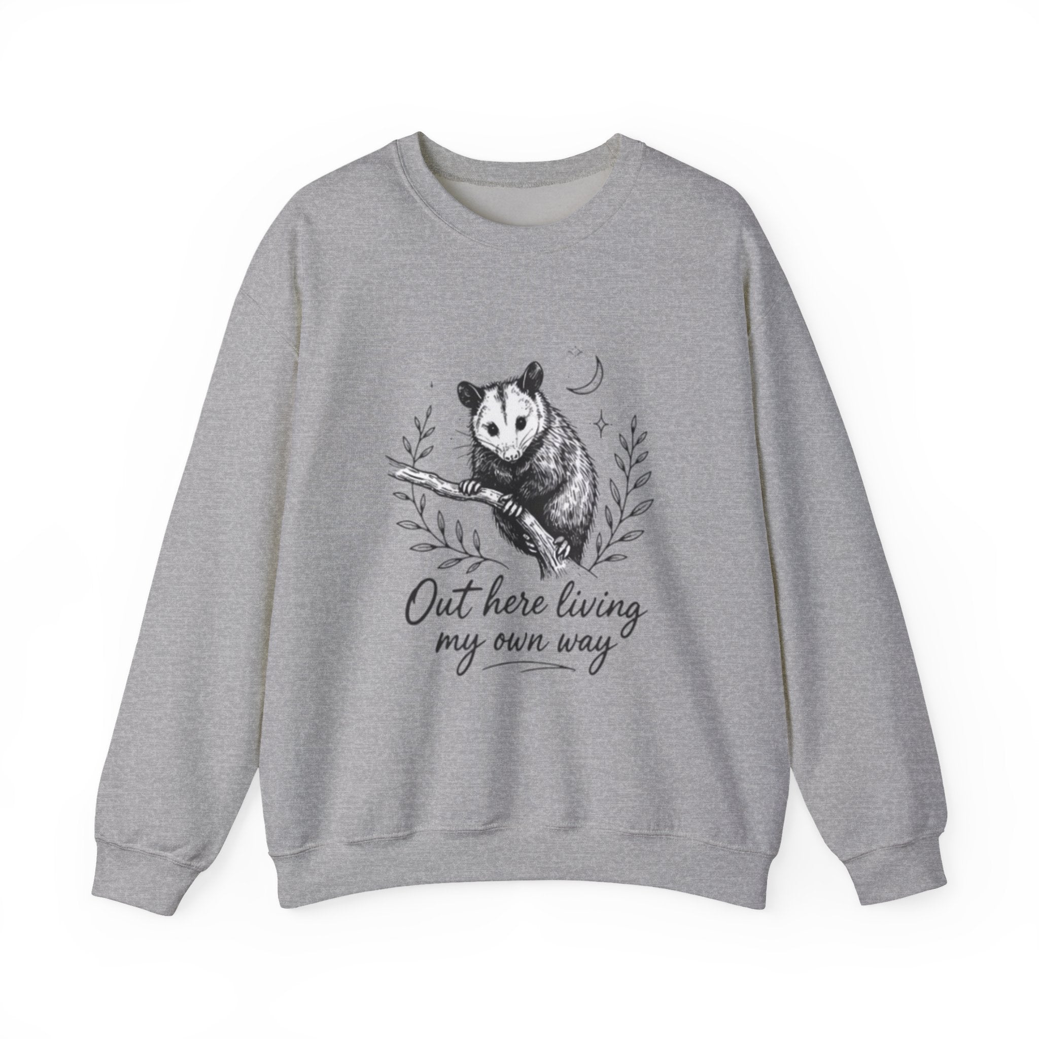 Opossum "Out Here Living My Own Way" Crewneck Sweatshirt