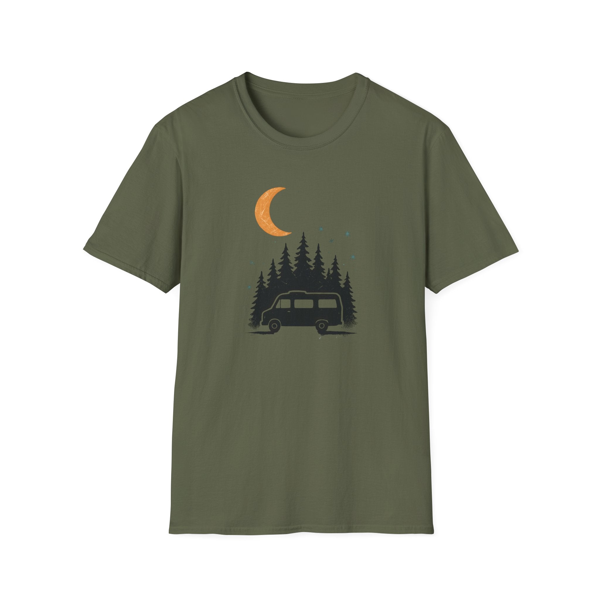 Moonlit Forest Camper T-Shirt | Moonlit Forest Camping Tee