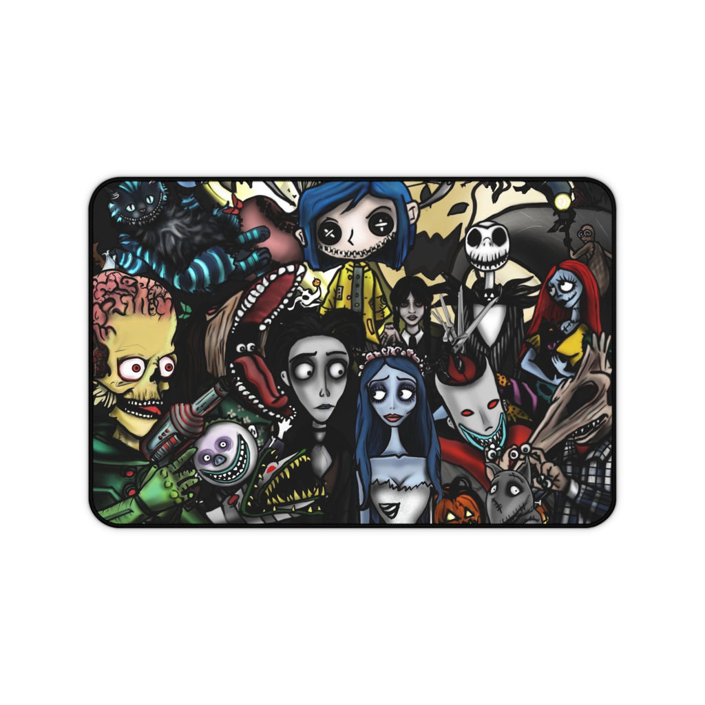 Tim Burton Character Desk Mat | Gothic Artist Rendition Deskpad