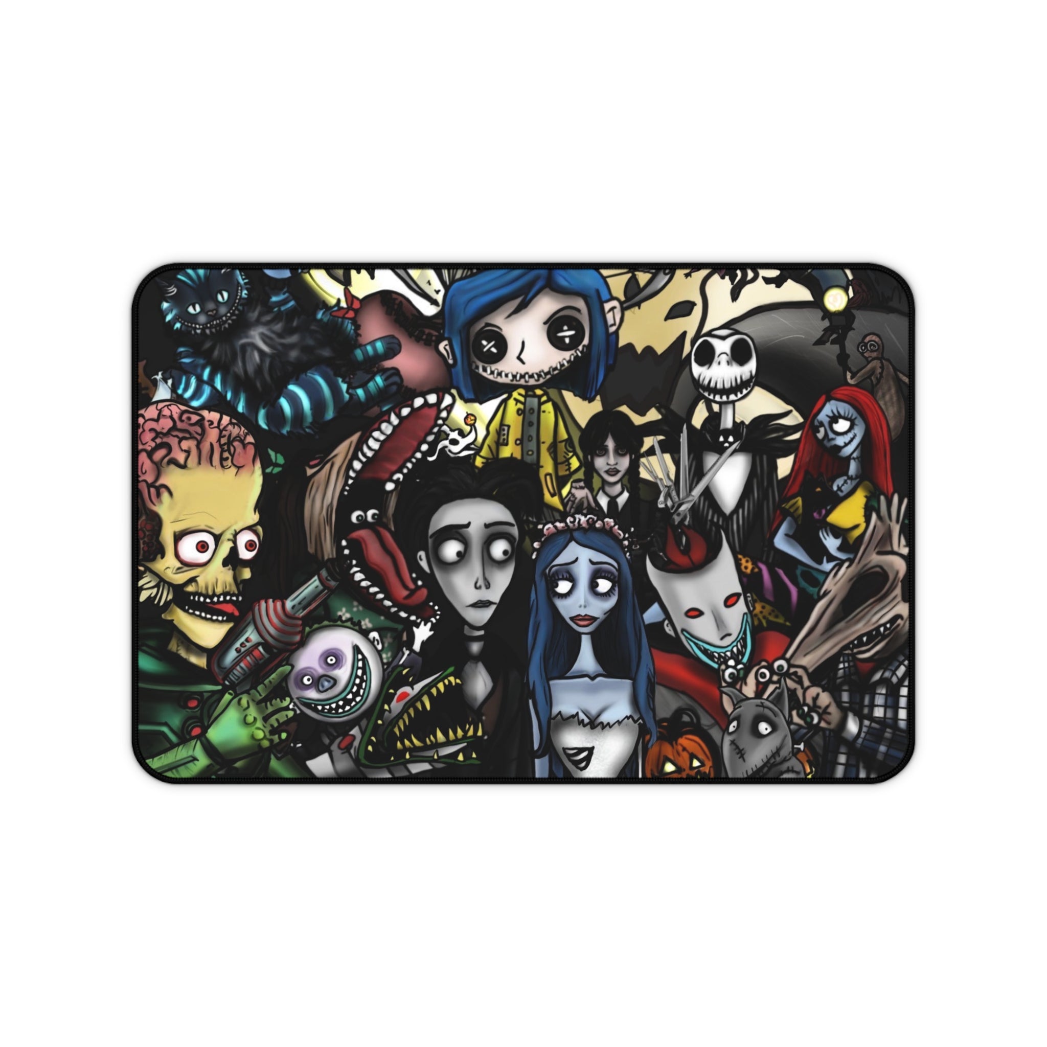 Tim Burton Character Desk Mat | Gothic Artist Rendition Deskpad