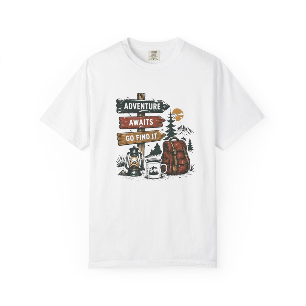 Adventure Awaits Camping T-Shirt | Go Find It Graphic Tee