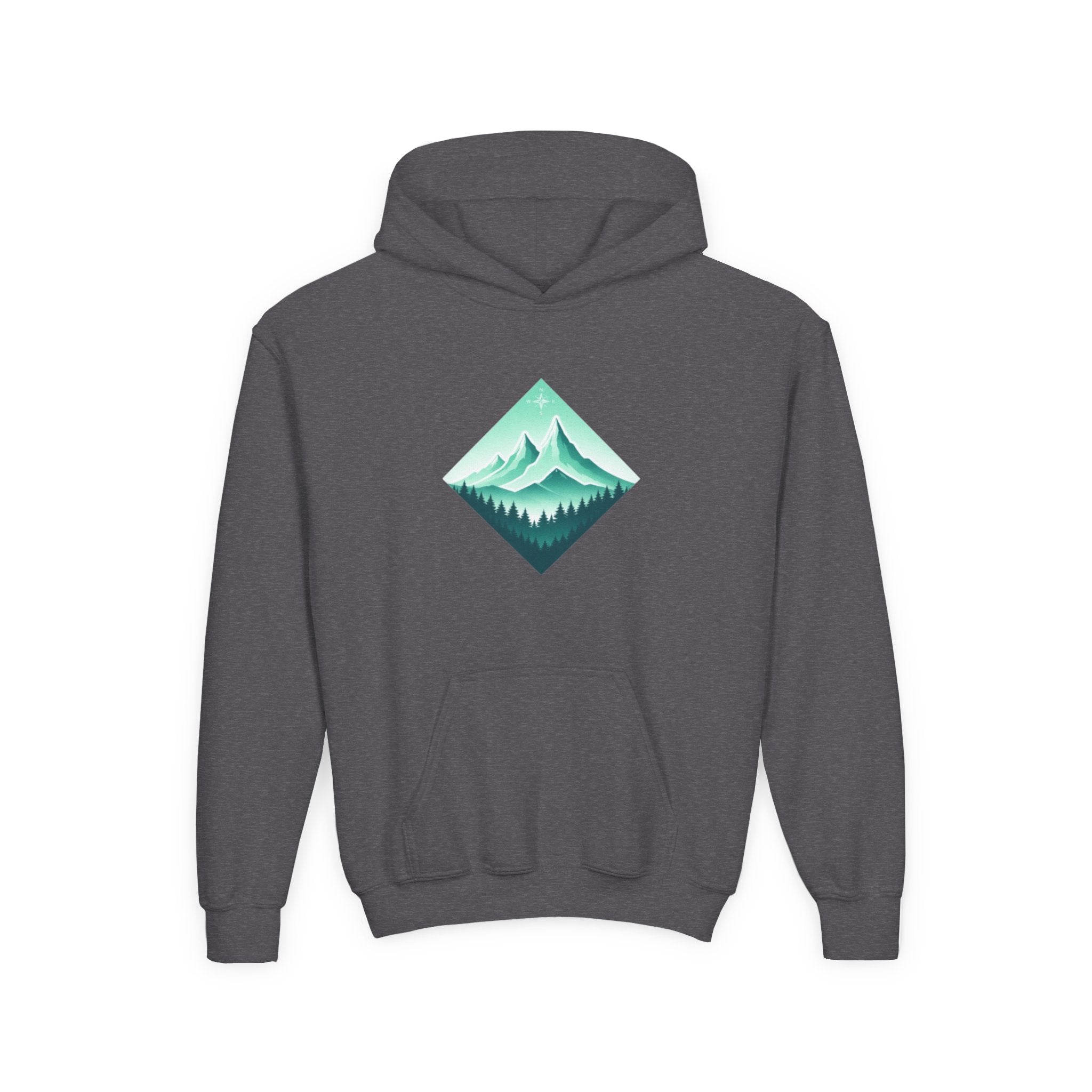 Youth Hoodie | Mint Mountain Graphic Pullover