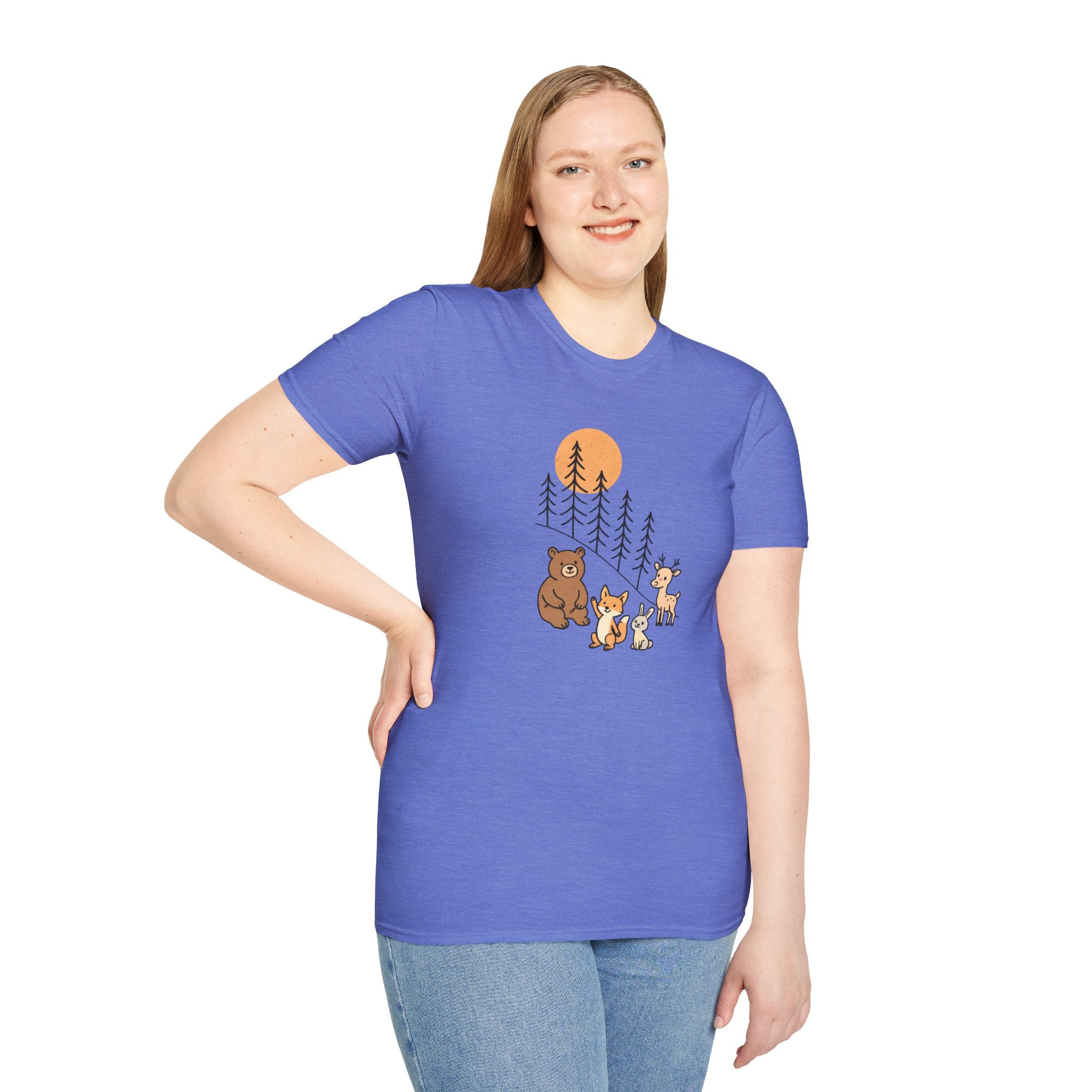 Forest Animal Friends T-Shirt | Cute Woodland Animals Graphic Tee